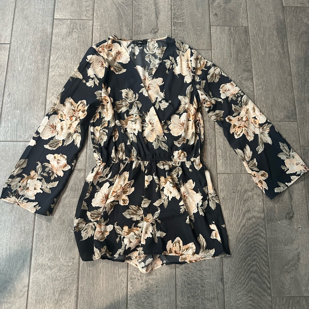 Floral Long Sleeve Romper